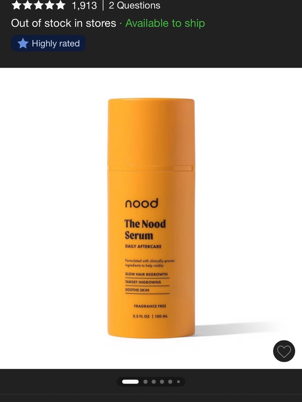 The Nood Serum Daily Aftercare – Orange